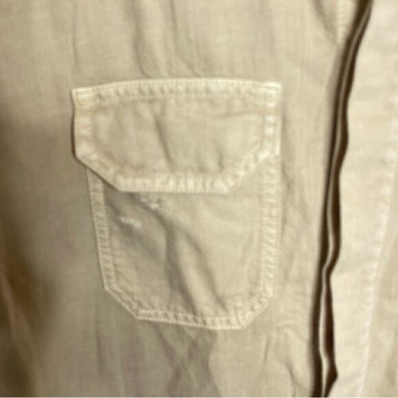 Sandrine Rose x Free People Distressed cotton Linen blend Coat jacket small flaw - Picture 5 of 10